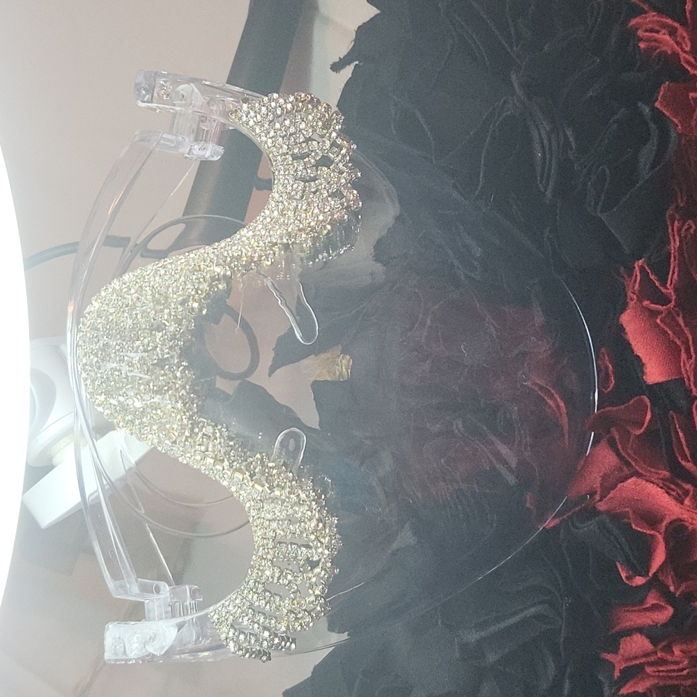Rhinestone Face Mask - Picture 2 of 4